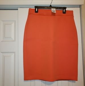 New Ashley Stewart orange neoprene skirt - Sz 14/16